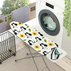 1-Piece Cat Sunflower Leaf  Ironing Board Cover, Universal Size, Without Board