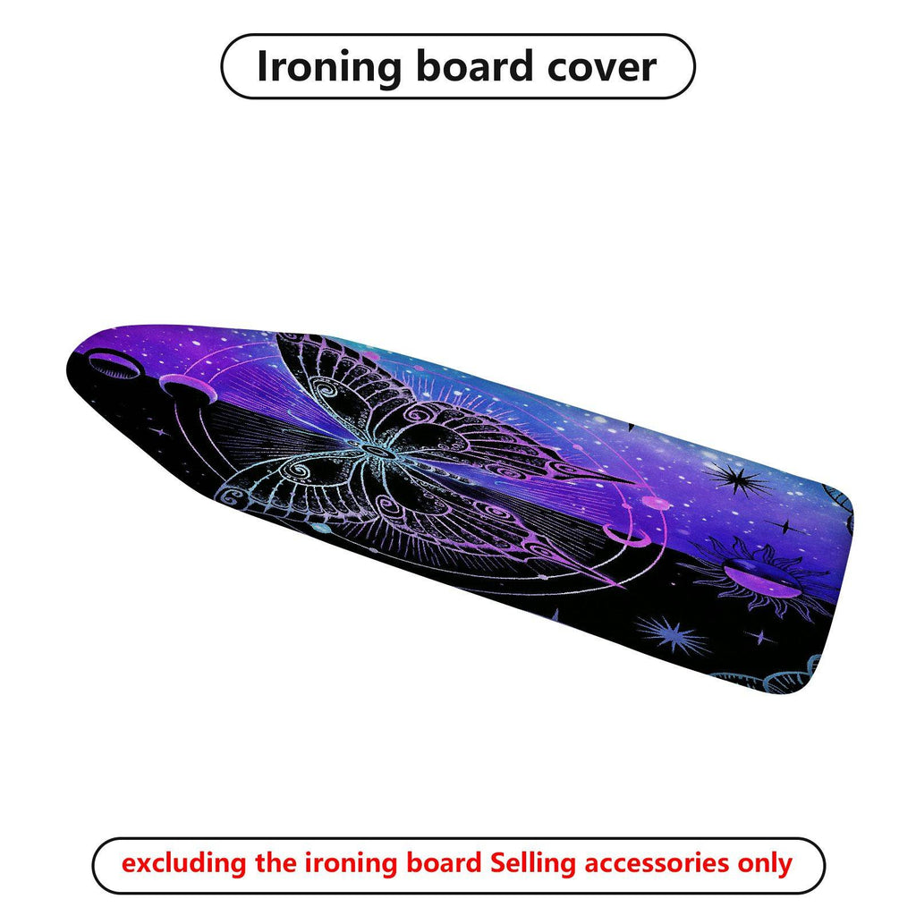 1-Piece Butterfly Galaxy Stars  Ironing Board Cover, Universal Size, Without Board