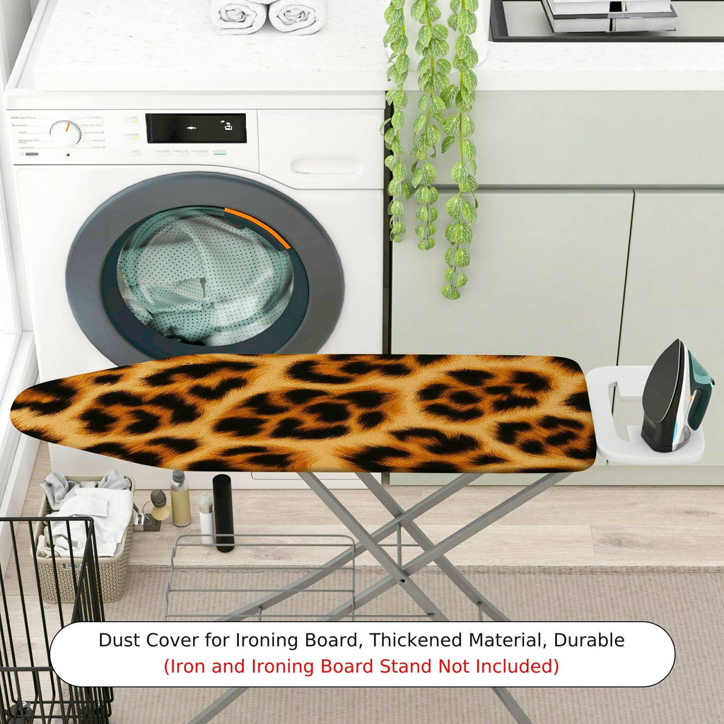 1-Piece Leopard Print Animal Pattern Stylish  Ironing Board Cover, Universal Size, Without Board
