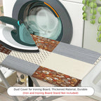 1-Piece Patchwork Geometric Retro  Ironing Board Cover, Universal Size, Without Board