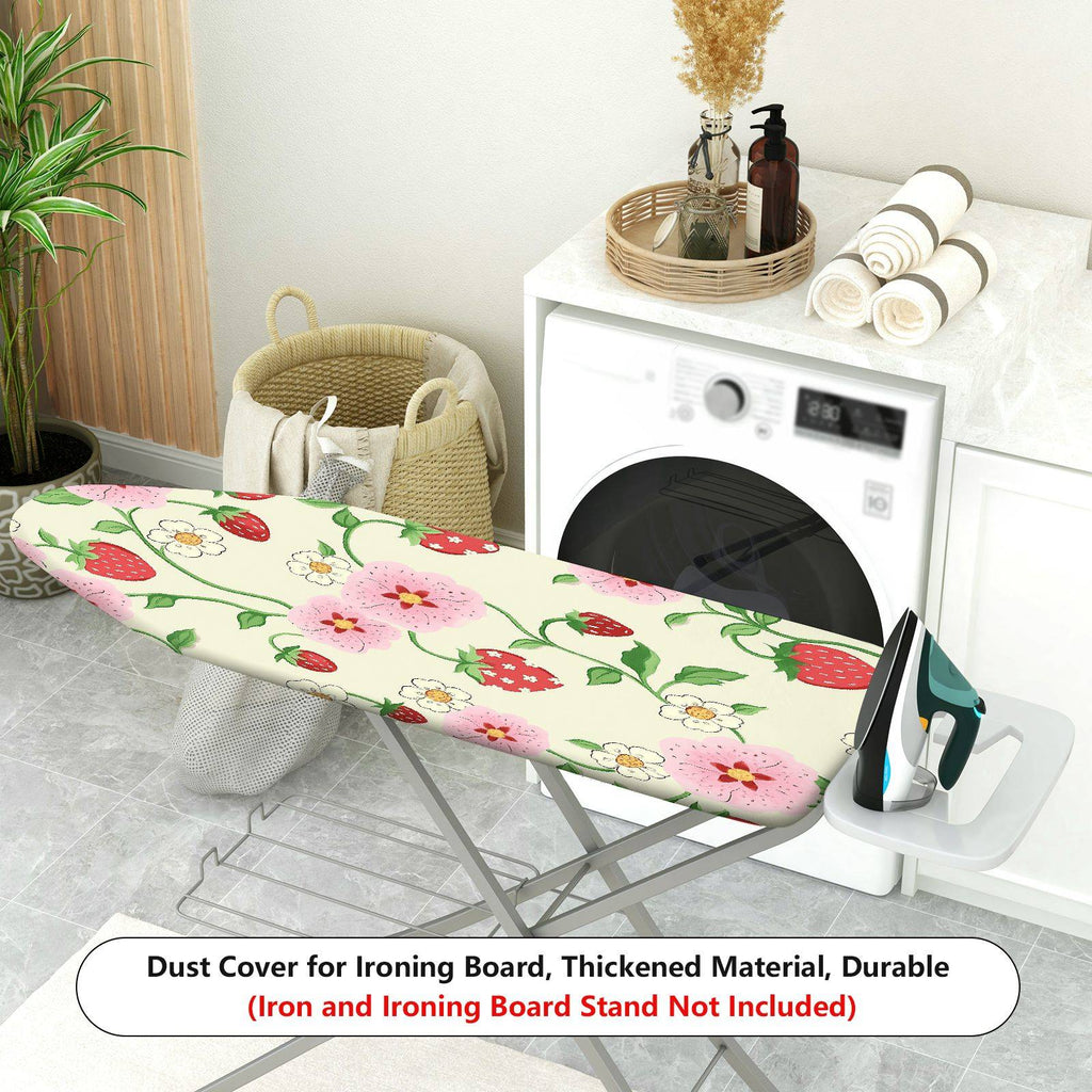 1-Piece Floral Strawberry Botanical  Ironing Board Cover, Universal Size, Without Board