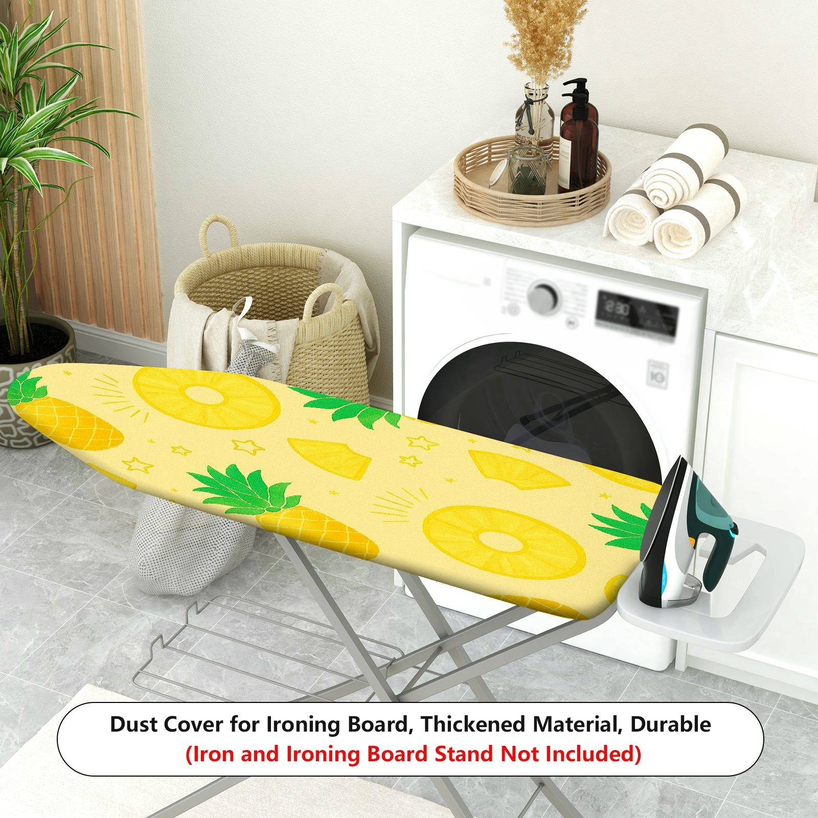 1-Piece Pineapple Yellow Star  Ironing Board Cover, Universal Size, Without Board