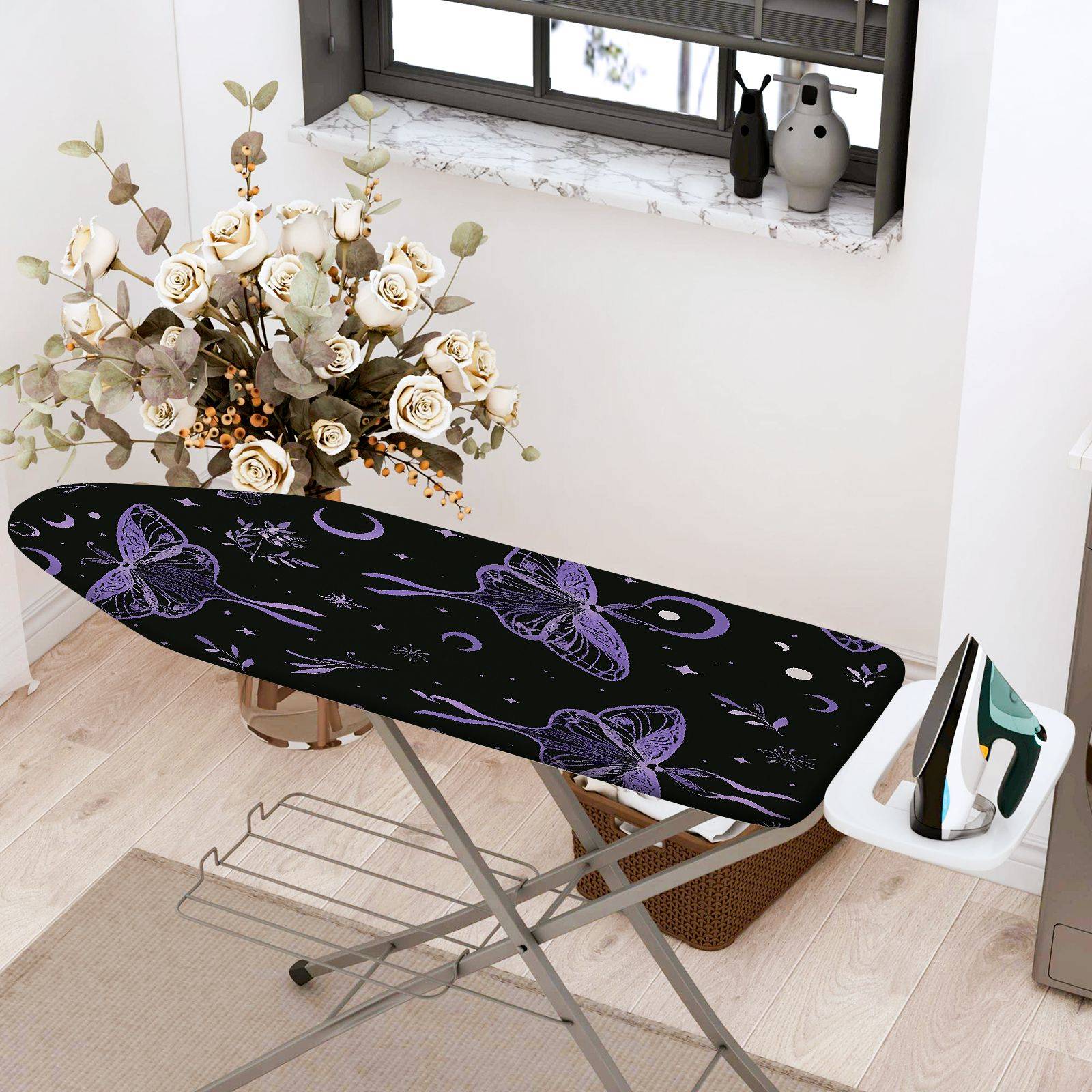 1-Piece Butterfly Moon Star  Ironing Board Cover, Universal Size, Without Board