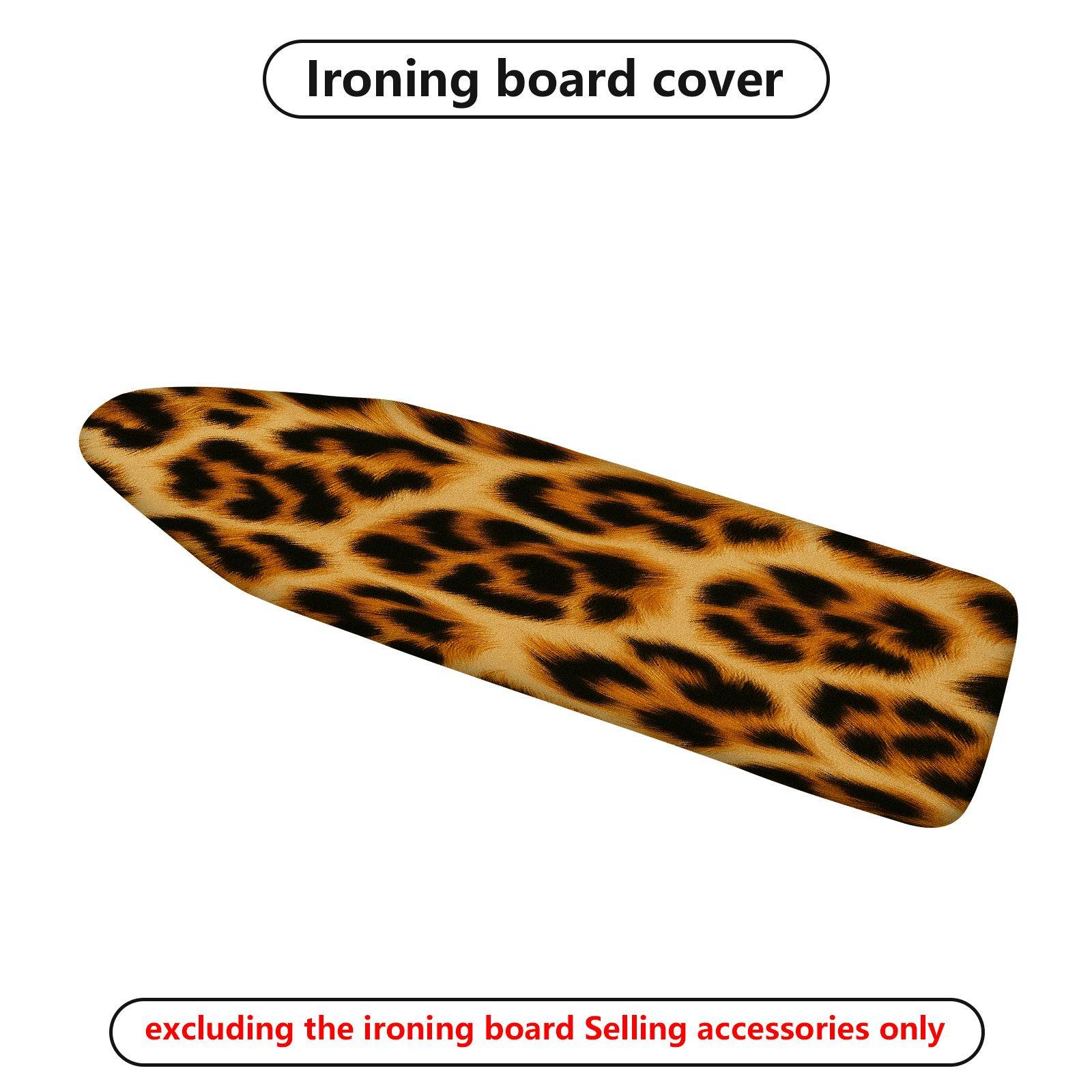 1-Piece Leopard Print Animal Pattern Stylish  Ironing Board Cover, Universal Size, Without Board
