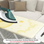 1-Piece Moon Rabbit Stars Heaven  Ironing Board Cover, Universal Size, Without Board