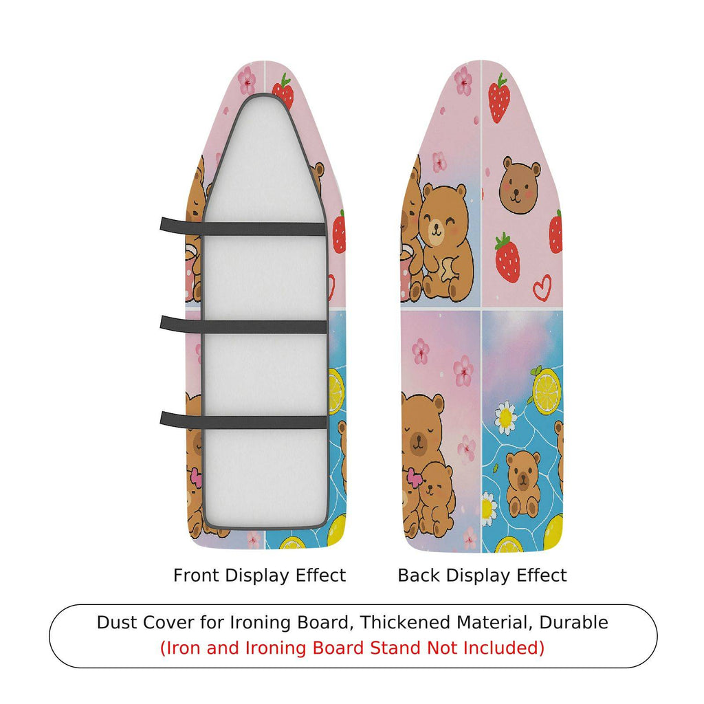 1-Piece Bear Strawberry Lemon  Ironing Board Cover, Universal Size, Without Board