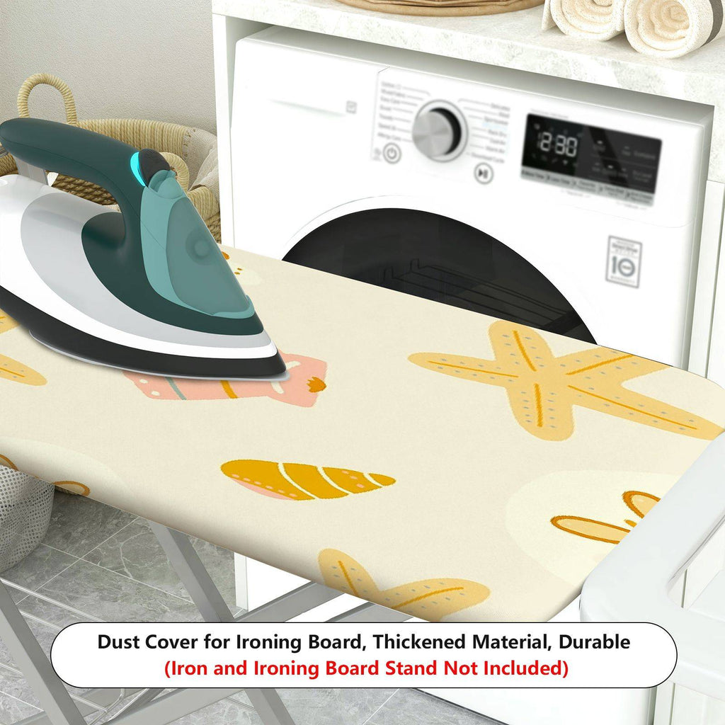 1-Piece Sea Shell Starfish Sand Dollar  Ironing Board Cover, Universal Size, Without Board