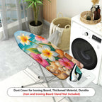 1-Piece Tropical Beach Floral Shell  Ironing Board Cover, Universal Size, Without Board