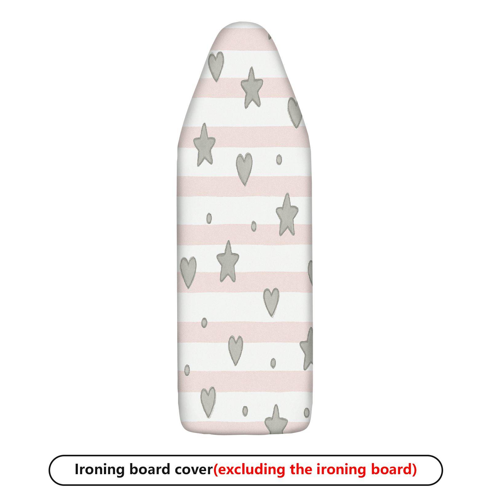1-Piece Stripes Stars Hearts  Ironing Board Cover, Universal Size, Without Board