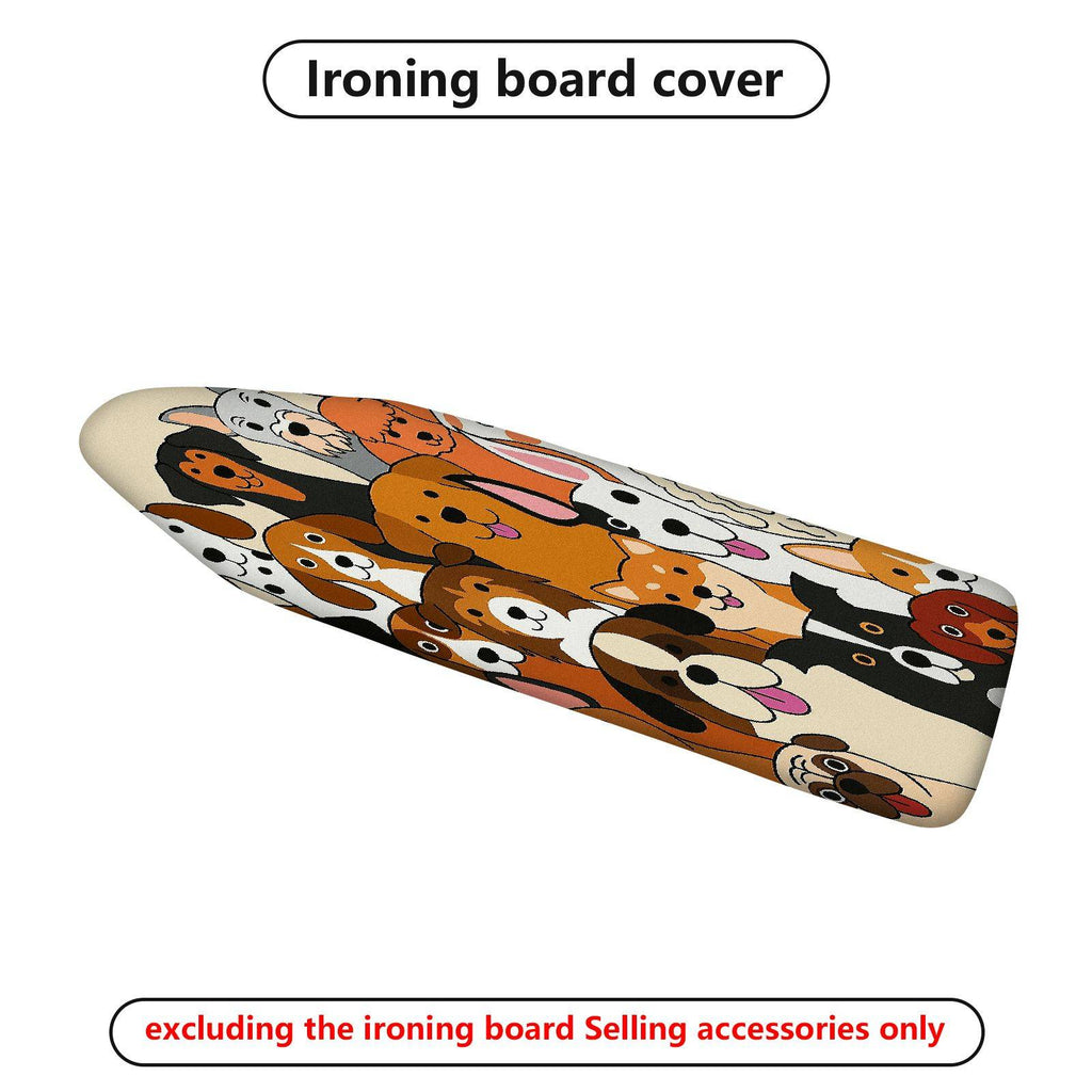 1-Piece Cute Dogs  Fun  Ironing Board Cover, Universal Size, Without Board