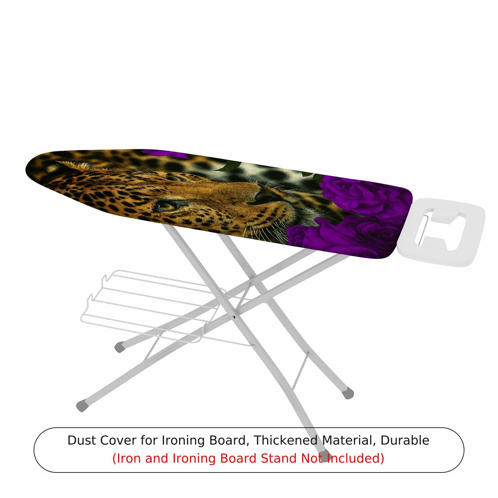 1-Piece Leopard Floral Animal  Ironing Board Cover, Universal Size, Without Board