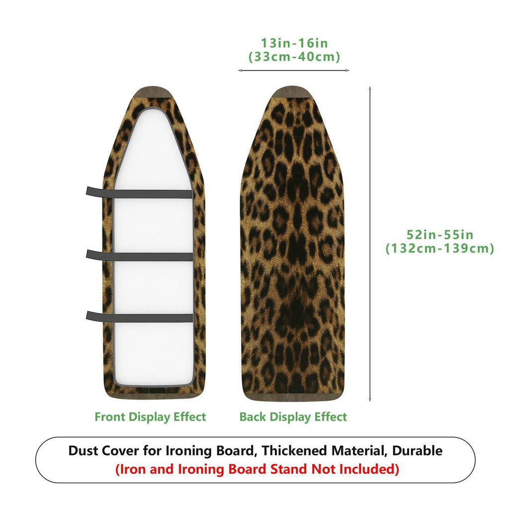 1-Piece Leopard Print Wild Animal Pattern Stylish  Ironing Board Cover, Universal Size, Without Board