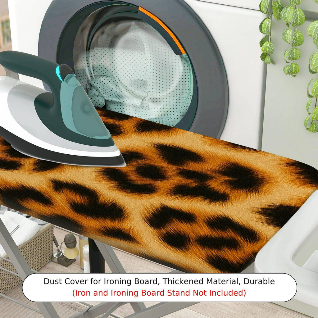 1-Piece Leopard Print Animal Pattern Stylish  Ironing Board Cover, Universal Size, Without Board