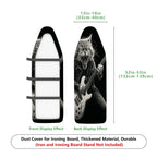 1-Piece Cat Guitar Rock  Ironing Board Cover, Universal Size, Without Board