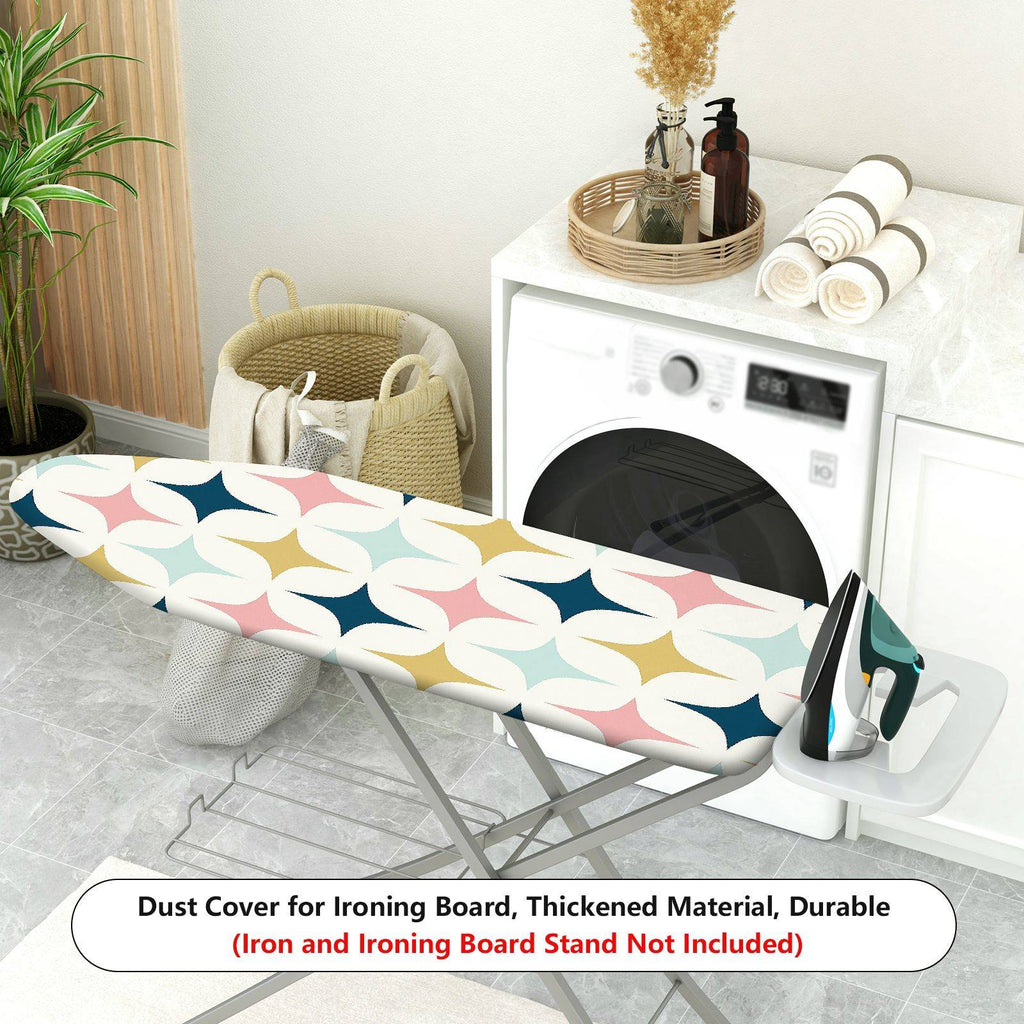 1-Piece Geometric Pattern Colorful Star Artistic  Ironing Board Cover, Universal Size, Without Board