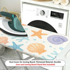 1-Piece Sea Shell Seahorse Starfish  Ironing Board Cover, Universal Size, Without Board
