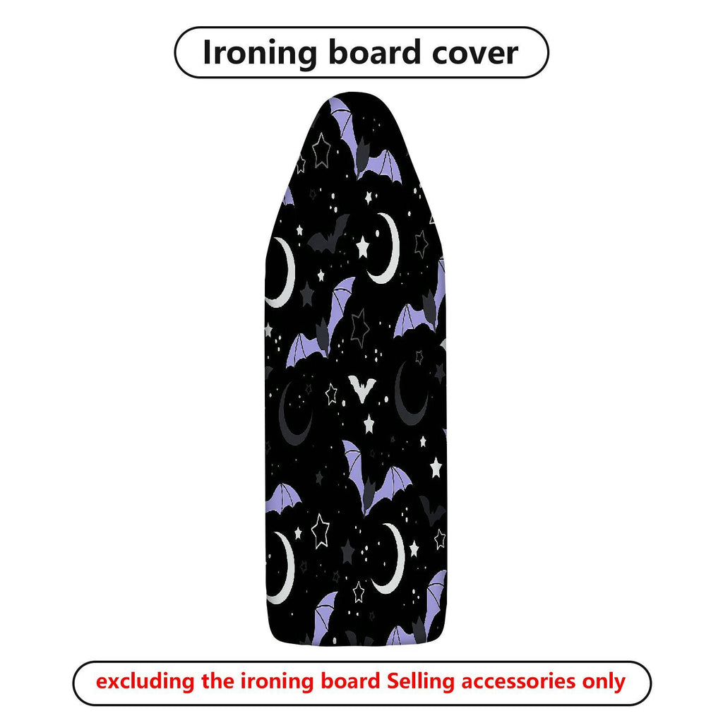 1-Piece Night Black Bat Moon Star  Ironing Board Cover, Universal Size, Without Board