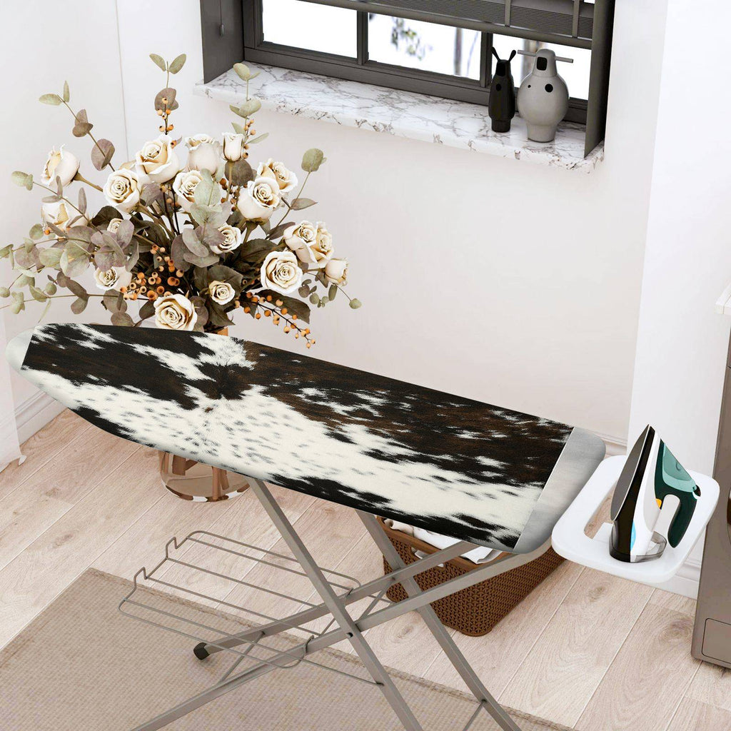 1-Piece Animal Print Faux Fur Black And White  Ironing Board Cover, Universal Size, Without Board