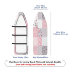 1-Piece Floral Patchwork Retro Romantic  Ironing Board Cover, Universal Size, Without Board