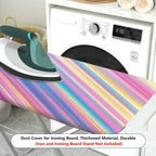 1-Piece Colorful Striped Vibrant  Ironing Board Cover, Universal Size, Without Board