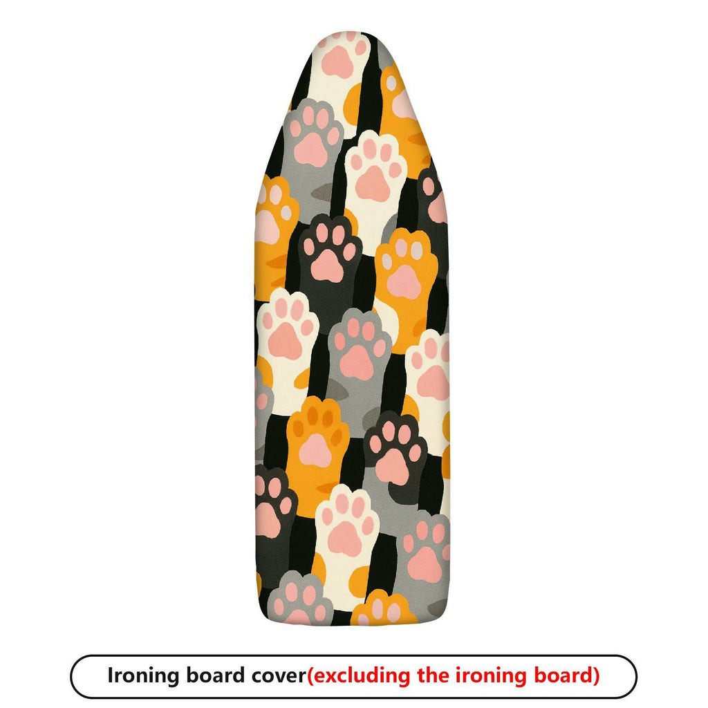 1-Piece Cat Paw Pattern Multicolor Decorative  Ironing Board Cover, Universal Size, Without Board