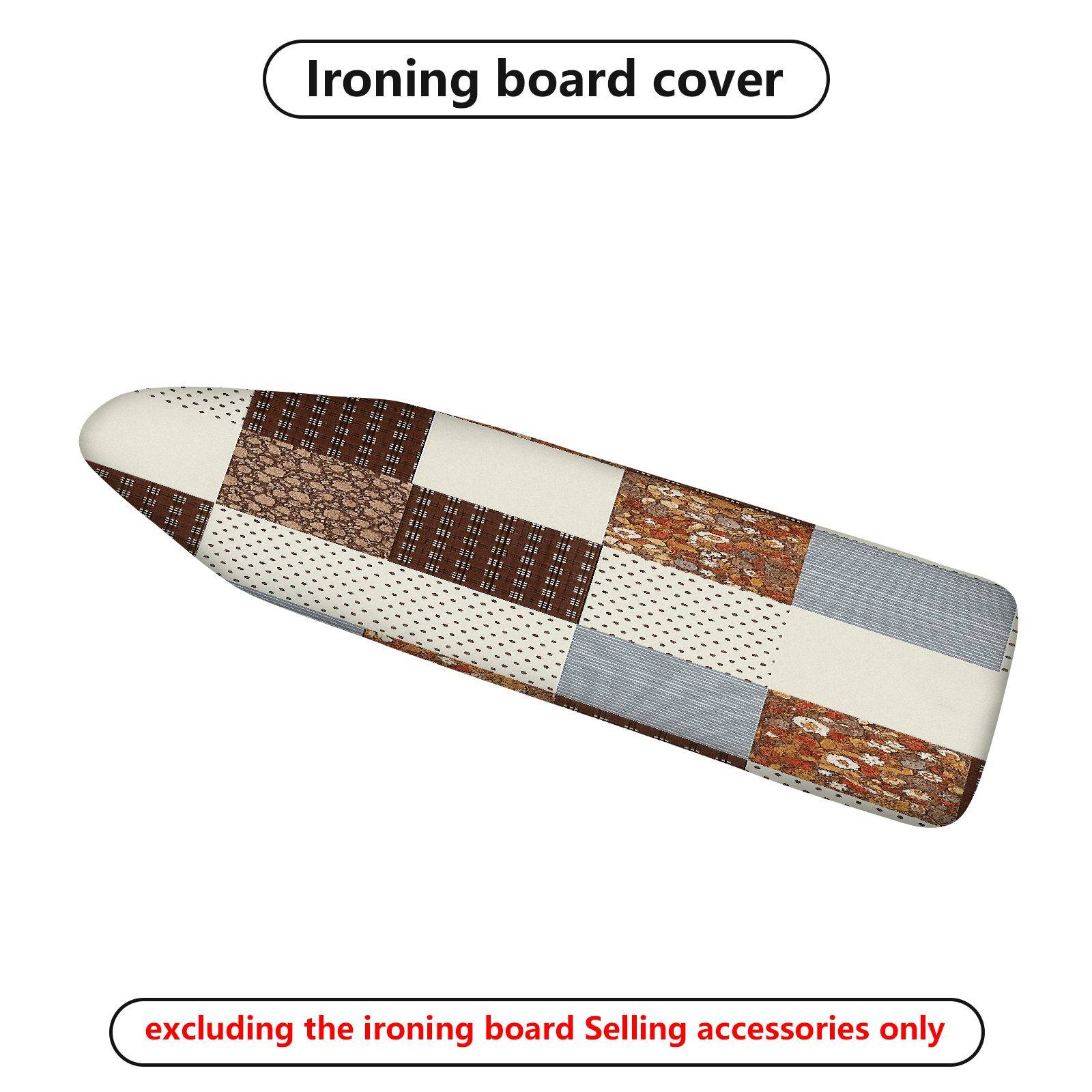 1-Piece Patchwork Geometric Retro  Ironing Board Cover, Universal Size, Without Board