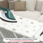 1-Piece Star Pattern Grey Starry Night  Ironing Board Cover, Universal Size, Without Board