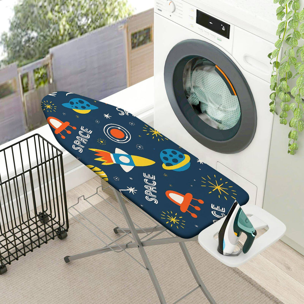 1-Piece Space Rocket Star  Ironing Board Cover, Universal Size, Without Board