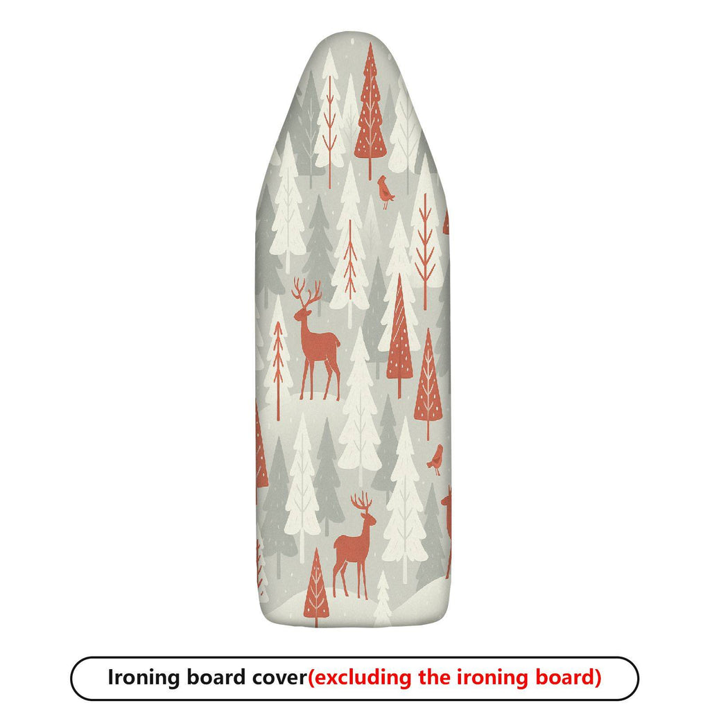 1-Piece Nordic Reindeer Christmas Forest  Ironing Board Cover, Universal Size, Without Board