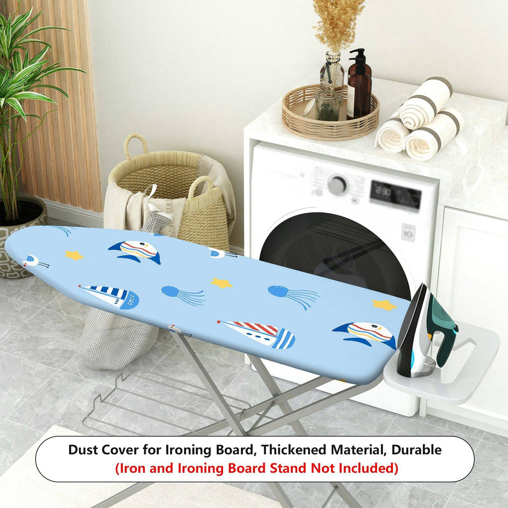 1-Piece Sea Fish Boat Star  Ironing Board Cover, Universal Size, Without Board
