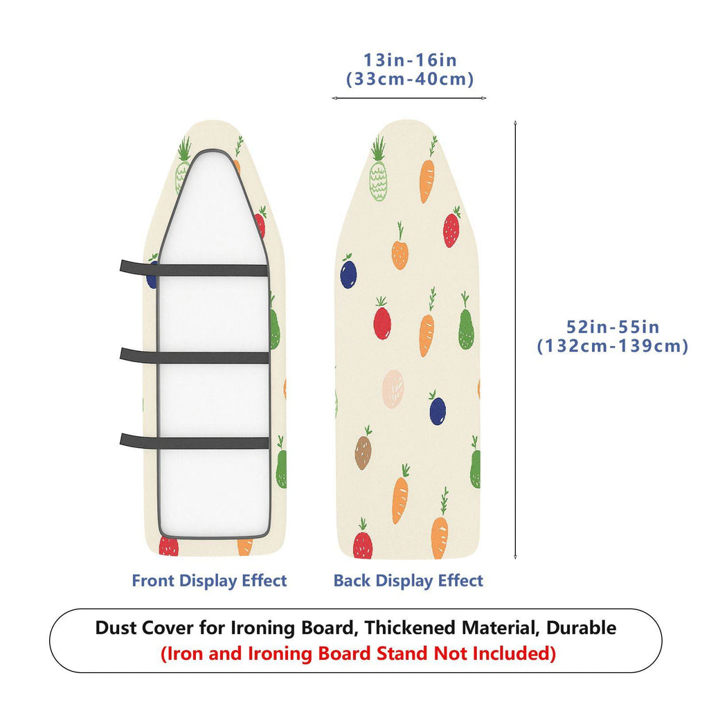 1-Piece Fruit Carrot Pattern Strawberry  Ironing Board Cover, Universal Size, Without Board