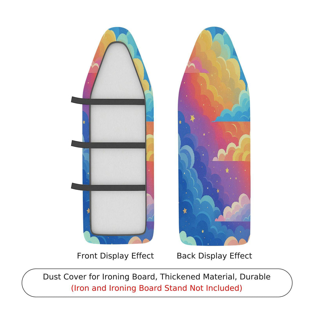 1-Piece Rainbow Cloud Star  Ironing Board Cover, Universal Size, Without Board