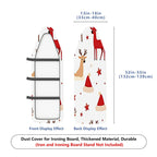 1-Piece Christmas Reindeer Santa  Ironing Board Cover, Universal Size, Without Board