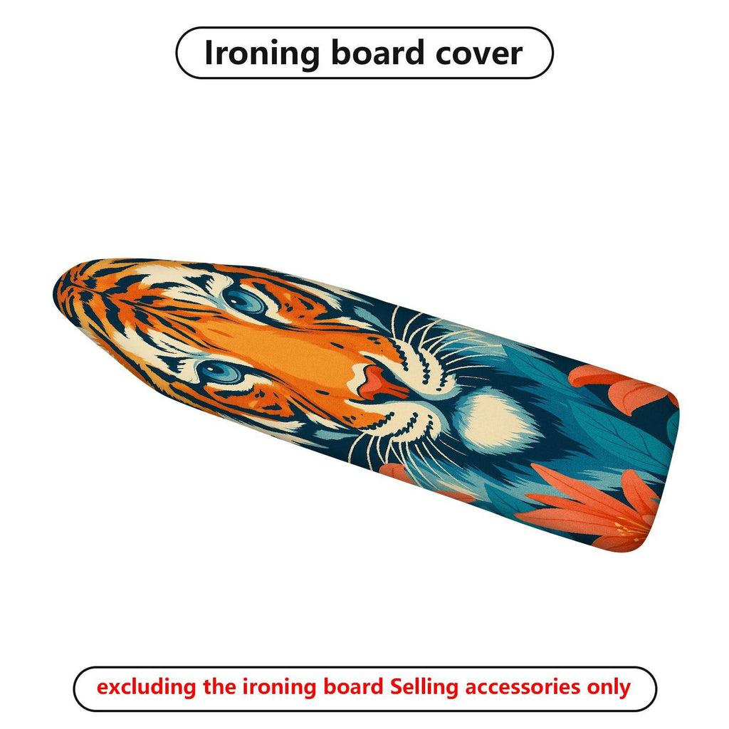 1-Piece Tiger Animal Floral  Ironing Board Cover, Universal Size, Without Board