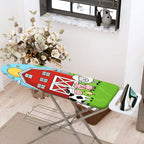 1-Piece Colorful Barn Animal Farm  Ironing Board Cover, Universal Size, Without Board