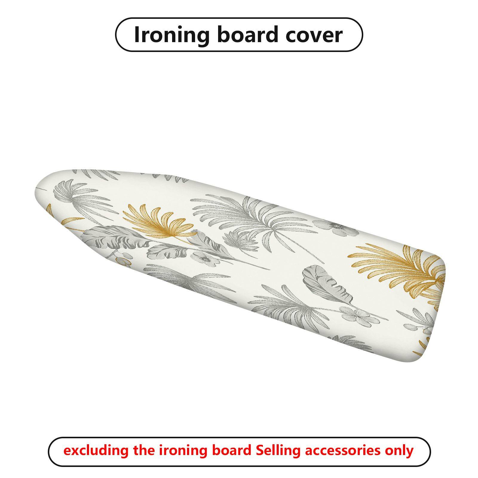 1-Piece Leaf Pattern Tropical Floral  Ironing Board Cover, Universal Size, Without Board