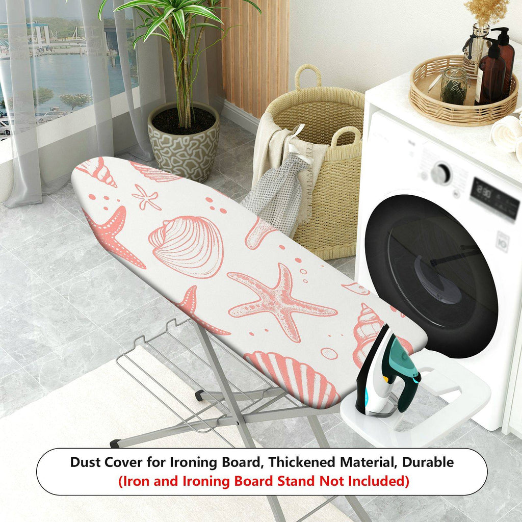 1-Piece Beach Starfish Shell  Ironing Board Cover, Universal Size, Without Board