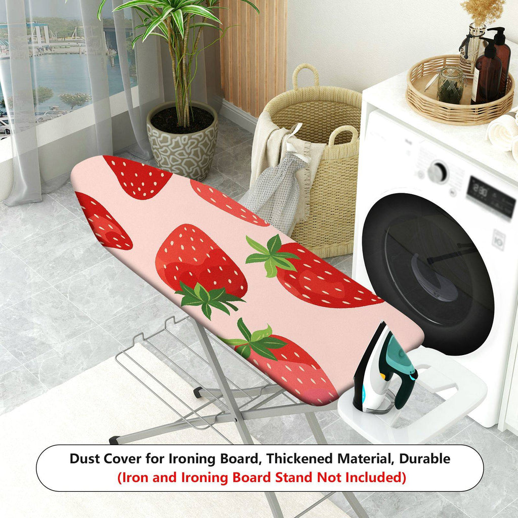 1-Piece Strawberry Red Pink  Ironing Board Cover, Universal Size, Without Board