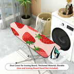 1-Piece Strawberry Red Pink  Ironing Board Cover, Universal Size, Without Board