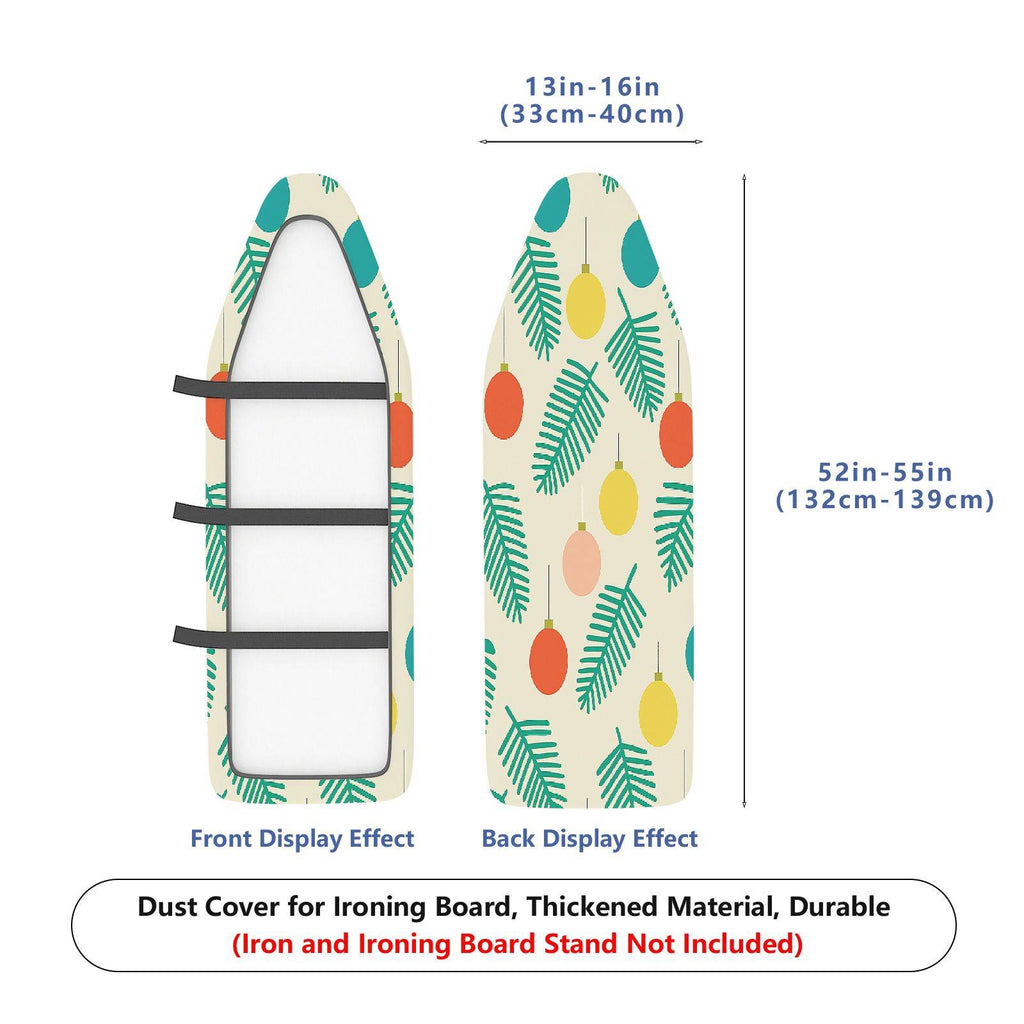 1-Piece Christmas Leaf Ornament Retro  Ironing Board Cover, Universal Size, Without Board