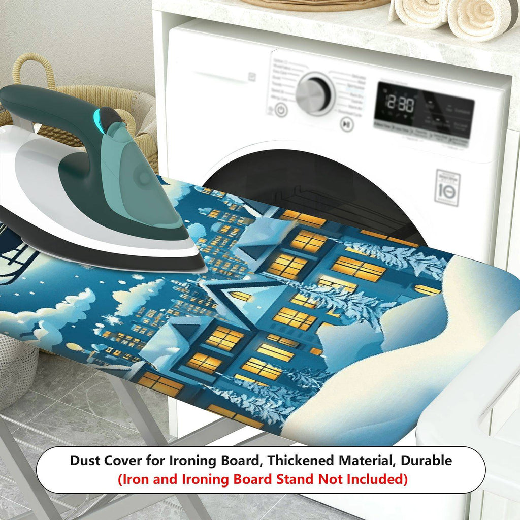 1-Piece Santa Claus Reindeer Snowflake  Ironing Board Cover, Universal Size, Without Board