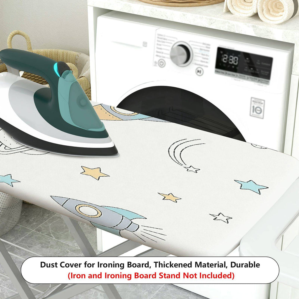 1-Piece Rocket Planet Star  Ironing Board Cover, Universal Size, Without Board