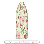 1-Piece Strawberry Floral Pattern Decorative  Ironing Board Cover, Universal Size, Without Board