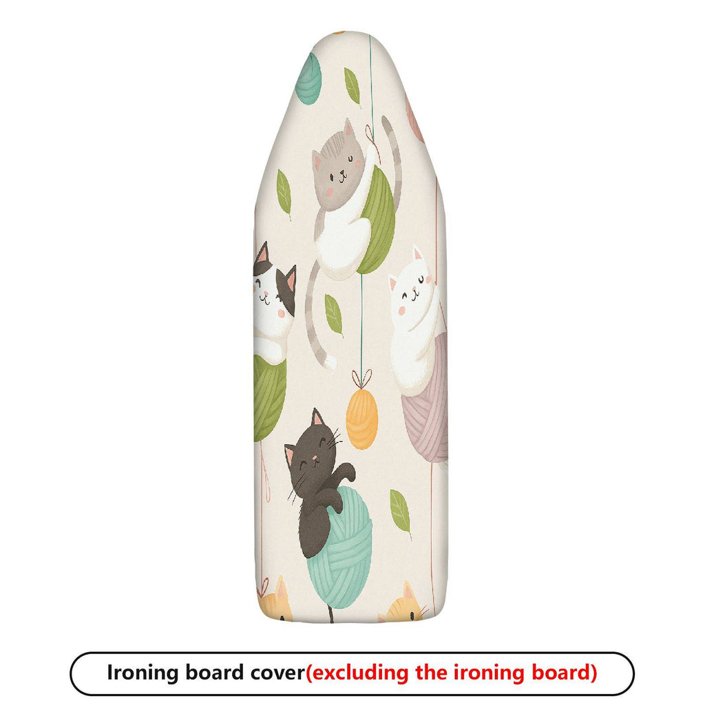 1-Piece Cat Yarn Playful  Ironing Board Cover, Universal Size, Without Board