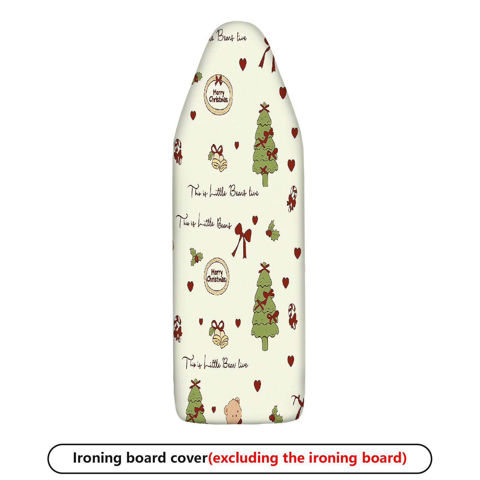 1-Piece Christmas Tree Gift Bow  Ironing Board Cover, Universal Size, Without Board