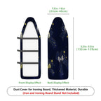 1-Piece Starry Ribbon Twinkle Blue  Ironing Board Cover, Universal Size, Without Board