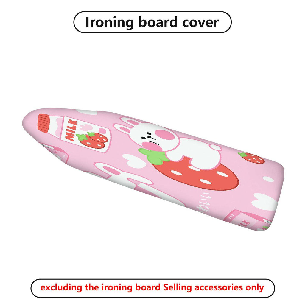 1-Piece Strawberry Milk Bunny  Ironing Board Cover, Universal Size, Without Board