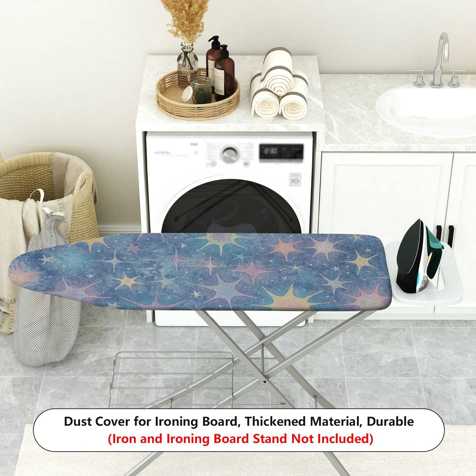 1-Piece Cosmic Starry Pattern Galaxy Night  Ironing Board Cover, Universal Size, Without Board
