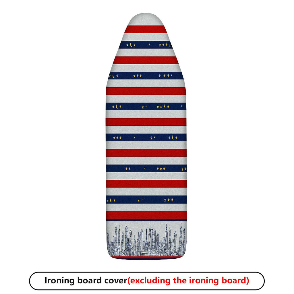 1-Piece American Flag City Skyline Star  Ironing Board Cover, Universal Size, Without Board