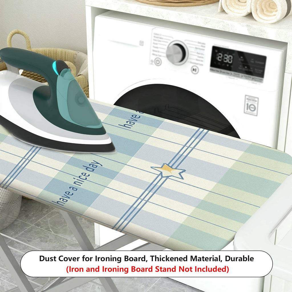 1-Piece Plaid Check Star  Ironing Board Cover, Universal Size, Without Board